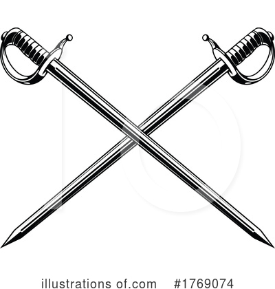 Royalty-Free (RF) Swords Clipart Illustration by Vector Tradition SM - Stock Sample #1769074