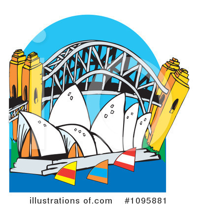 Royalty-Free (RF) Sydney Clipart Illustration by Dennis Holmes Designs - Stock Sample #1095881