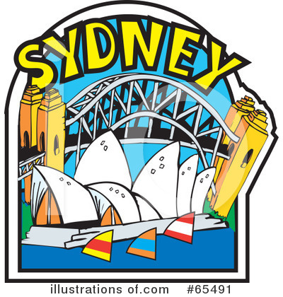 Royalty-Free (RF) Sydney Clipart Illustration by Dennis Holmes Designs - Stock Sample #65491