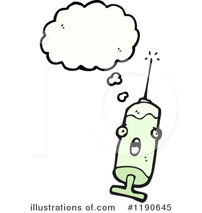 Royalty-Free (RF) Syringe Clipart Illustration by lineartestpilot - Stock Sample #1190645