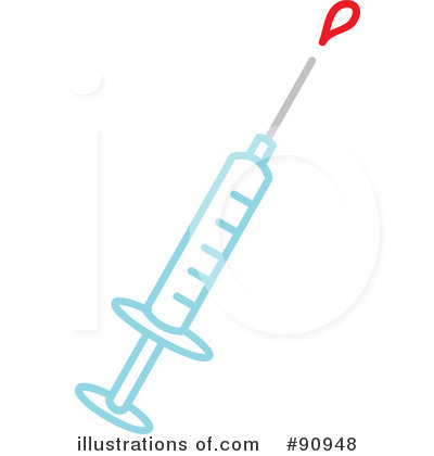 Royalty-Free (RF) Syringe Clipart Illustration by Rosie Piter - Stock Sample #90948