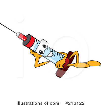 Syringe Mascot Clipart #213122 by Mascot Junction
