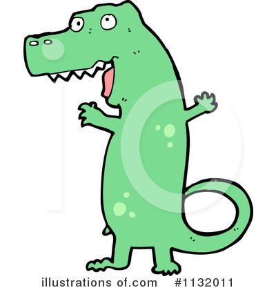 Royalty-Free (RF) T Rex Clipart Illustration by lineartestpilot - Stock Sample #1132011