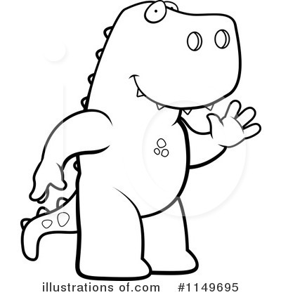 Royalty-Free (RF) T Rex Clipart Illustration by Cory Thoman - Stock Sample #1149695
