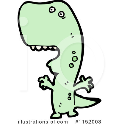 Royalty-Free (RF) T Rex Clipart Illustration by lineartestpilot - Stock Sample #1152003