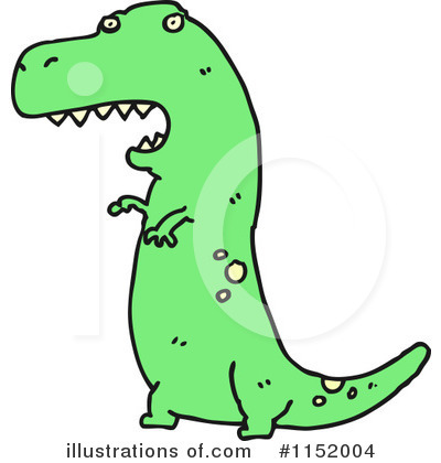 Royalty-Free (RF) T Rex Clipart Illustration by lineartestpilot - Stock Sample #1152004