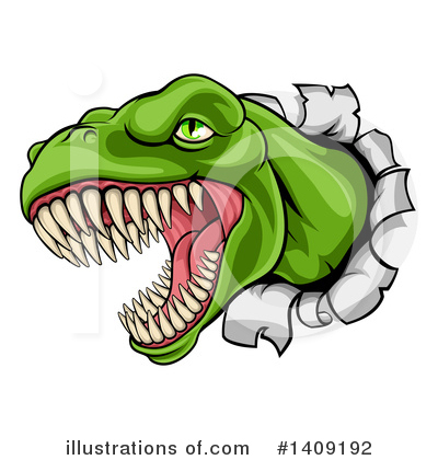 Trex Clipart #1409192 by AtStockIllustration