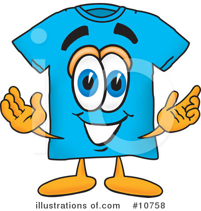 T Shirt Clipart #10758 by Mascot Junction