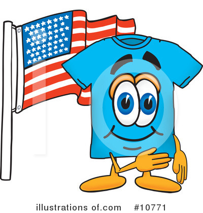 Royalty-Free (RF) T Shirt Clipart Illustration by Mascot Junction - Stock Sample #10771