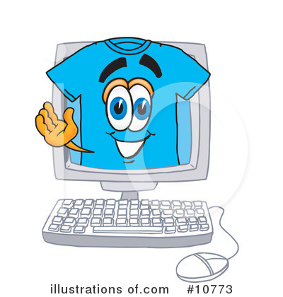 T Shirt Clipart #10773 by Mascot Junction