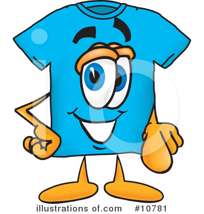 Royalty-Free (RF) T Shirt Clipart Illustration by Mascot Junction - Stock Sample #10781