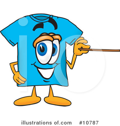 Tee Shirt Clipart #10787 by Mascot Junction