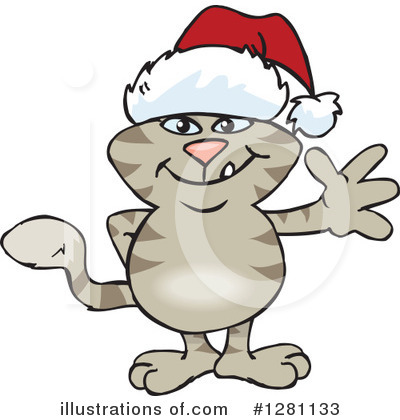 Royalty-Free (RF) Tabby Cat Clipart Illustration by Dennis Holmes Designs - Stock Sample #1281133