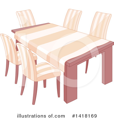 Royalty-Free (RF) Table Clipart Illustration by Pushkin - Stock Sample #1418169
