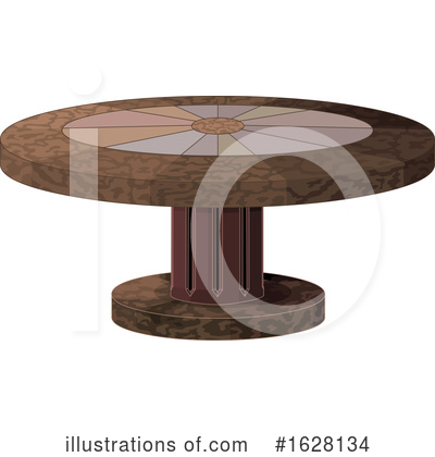 Royalty-Free (RF) Table Clipart Illustration by Pushkin - Stock Sample #1628134