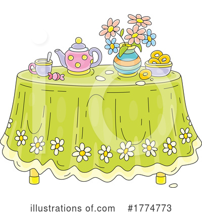 Royalty-Free (RF) Table Clipart Illustration by Alex Bannykh - Stock Sample #1774773