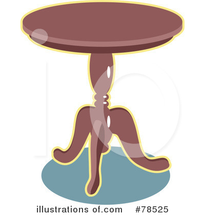 Royalty-Free (RF) Table Clipart Illustration by Prawny - Stock Sample #78525