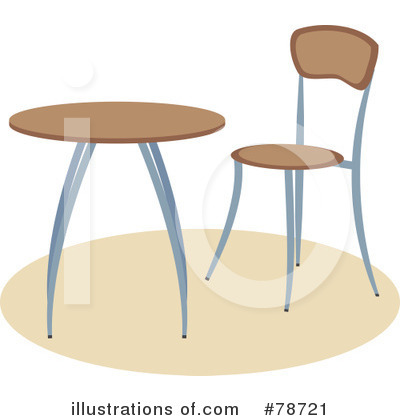 Royalty-Free (RF) Table Clipart Illustration by Prawny - Stock Sample #78721