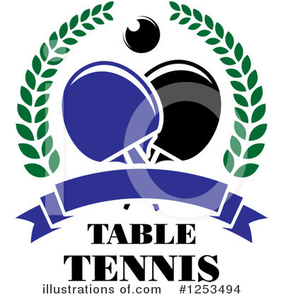 Royalty-Free (RF) Table Tennis Clipart Illustration by Vector Tradition SM - Stock Sample #1253494