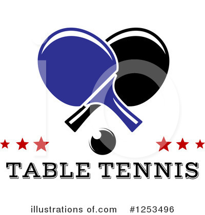 Royalty-Free (RF) Table Tennis Clipart Illustration by Vector Tradition SM - Stock Sample #1253496