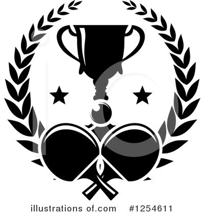 Royalty-Free (RF) Table Tennis Clipart Illustration by Vector Tradition SM - Stock Sample #1254611