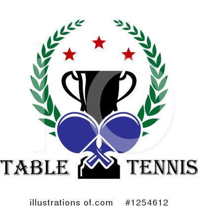 Royalty-Free (RF) Table Tennis Clipart Illustration by Vector Tradition SM - Stock Sample #1254612