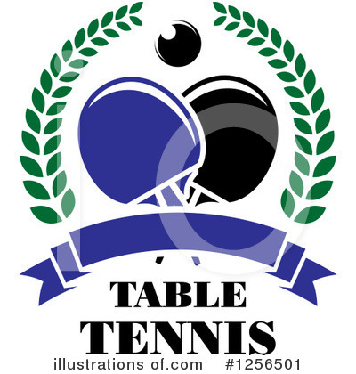 Royalty-Free (RF) Table Tennis Clipart Illustration by Vector Tradition SM - Stock Sample #1256501