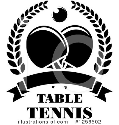 Royalty-Free (RF) Table Tennis Clipart Illustration by Vector Tradition SM - Stock Sample #1256502