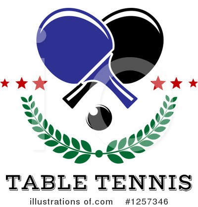 Royalty-Free (RF) Table Tennis Clipart Illustration by Vector Tradition SM - Stock Sample #1257346