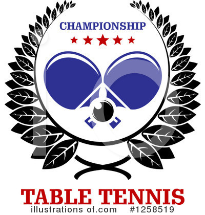 Royalty-Free (RF) Table Tennis Clipart Illustration by Vector Tradition SM - Stock Sample #1258519