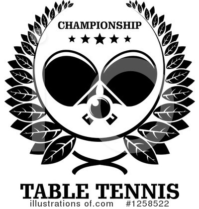 Royalty-Free (RF) Table Tennis Clipart Illustration by Vector Tradition SM - Stock Sample #1258522