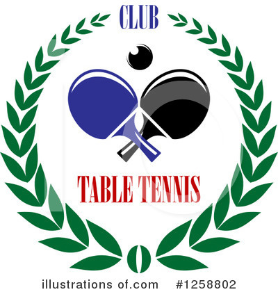 Royalty-Free (RF) Table Tennis Clipart Illustration by Vector Tradition SM - Stock Sample #1258802