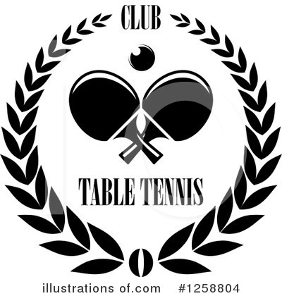 Royalty-Free (RF) Table Tennis Clipart Illustration by Vector Tradition SM - Stock Sample #1258804