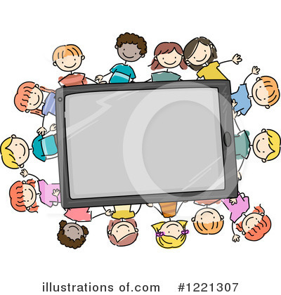 Royalty-Free (RF) Tablet Computer Clipart Illustration by BNP Design Studio - Stock Sample #1221307