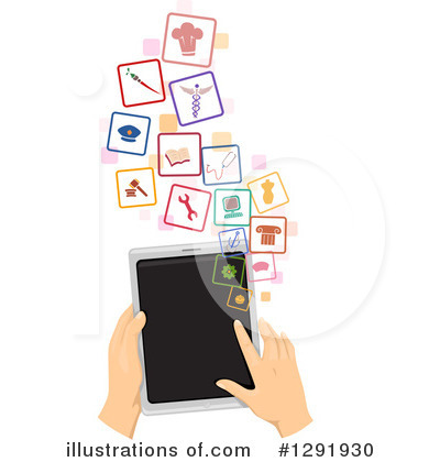 Tablet Computer Clipart #1291930 by BNP Design Studio