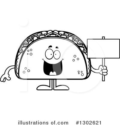 Royalty-Free (RF) Taco Clipart Illustration by Cory Thoman - Stock Sample #1302621