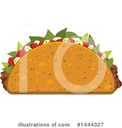 Royalty-Free (RF) Taco Clipart Illustration by Vector Tradition SM - Stock Sample #1444327