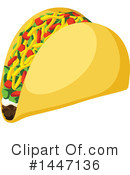 Taco Clipart #1447136 by Vector Tradition SM