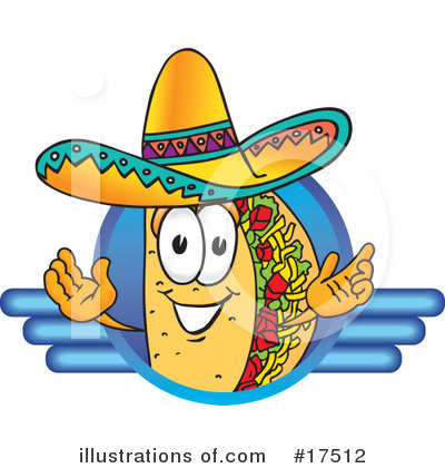 Taco Clipart #17512 by Mascot Junction