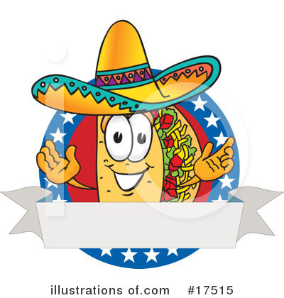 Royalty-Free (RF) Taco Clipart Illustration by Mascot Junction - Stock Sample #17515