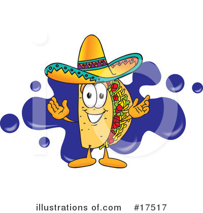 Royalty-Free (RF) Taco Clipart Illustration by Mascot Junction - Stock Sample #17517