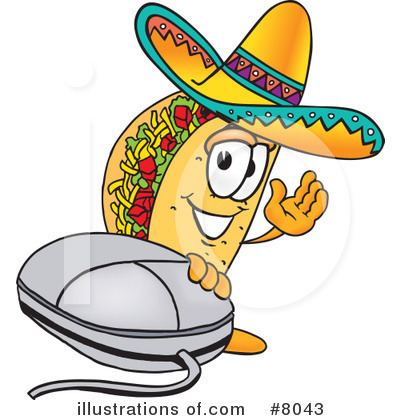 Taco Clipart #8043 by Mascot Junction