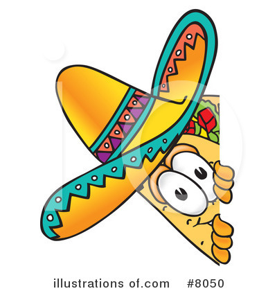Royalty-Free (RF) Taco Clipart Illustration by Mascot Junction - Stock Sample #8050