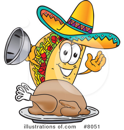 Royalty-Free (RF) Taco Clipart Illustration by Mascot Junction - Stock Sample #8051