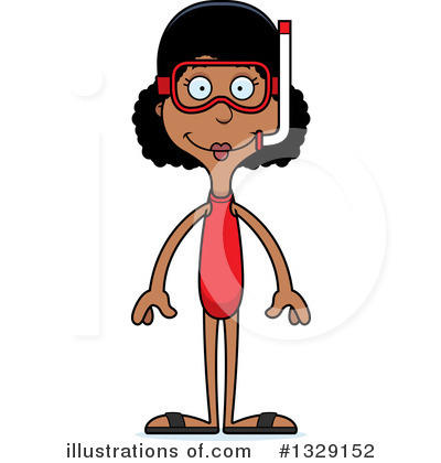 Royalty-Free (RF) Tall Black Woman Clipart Illustration by Cory Thoman - Stock Sample #1329152