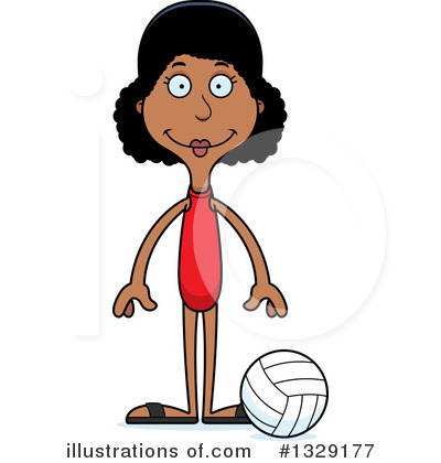 Royalty-Free (RF) Tall Black Woman Clipart Illustration by Cory Thoman - Stock Sample #1329177