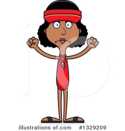 Royalty-Free (RF) Tall Black Woman Clipart Illustration by Cory Thoman - Stock Sample #1329209