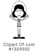 Tall Black Woman Clipart #1329302 by Cory Thoman