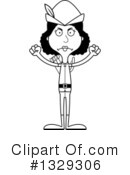 Tall Black Woman Clipart #1329306 by Cory Thoman