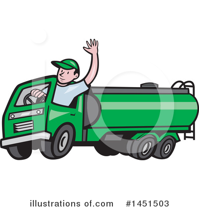 Tanker Truck Clipart #1451503 by patrimonio